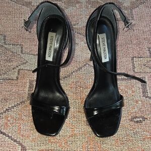 Steve Madden Black Strappy Heels